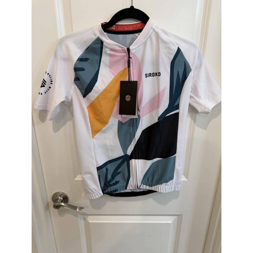 NWT SIROKO Women’s Cycling Jersey M2 Pinerolo Size L Full Zip Bike Shirt